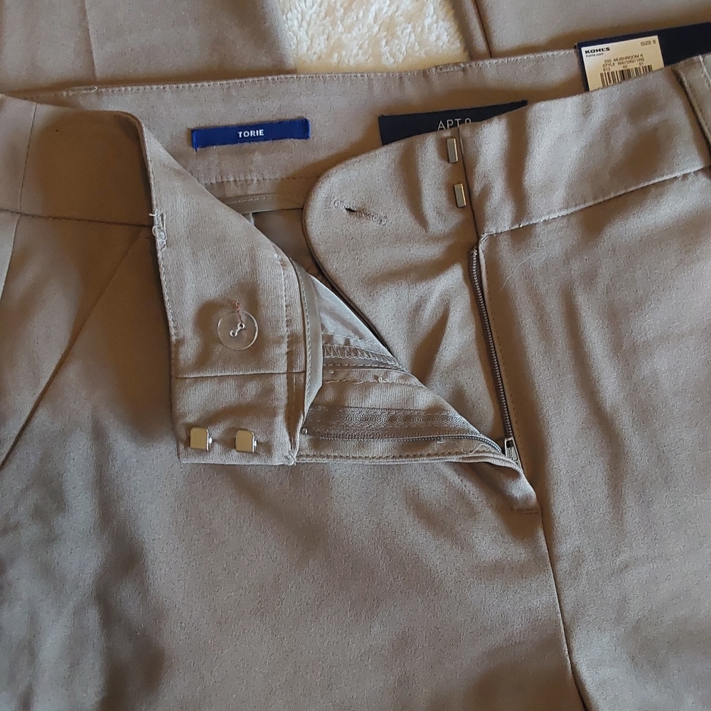 🌺 NWT Apt. 9 "Torie" Seasonless Straight Mid-Rise Pants - Picture 6 of 11